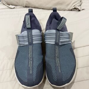 Nike Blue and Gray Athletic Slip-On Shoes